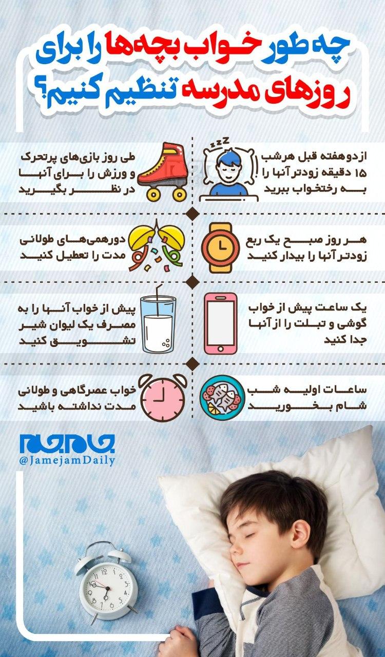 چطور خواب بچهها را برای روزهای مدرسه تنظیم کنیم؟ چطور خواب بچهها را برای روزهای مدرسه تنظیم کنیم؟