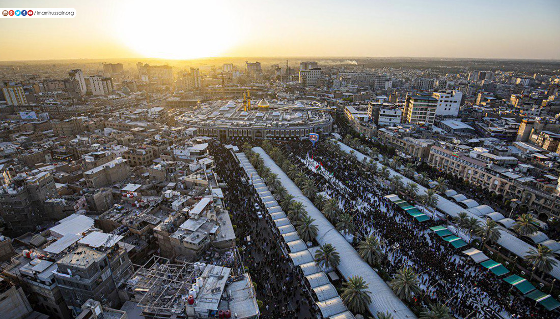 عکس| برگزاری مراسم اربعین حسینی در کربلا