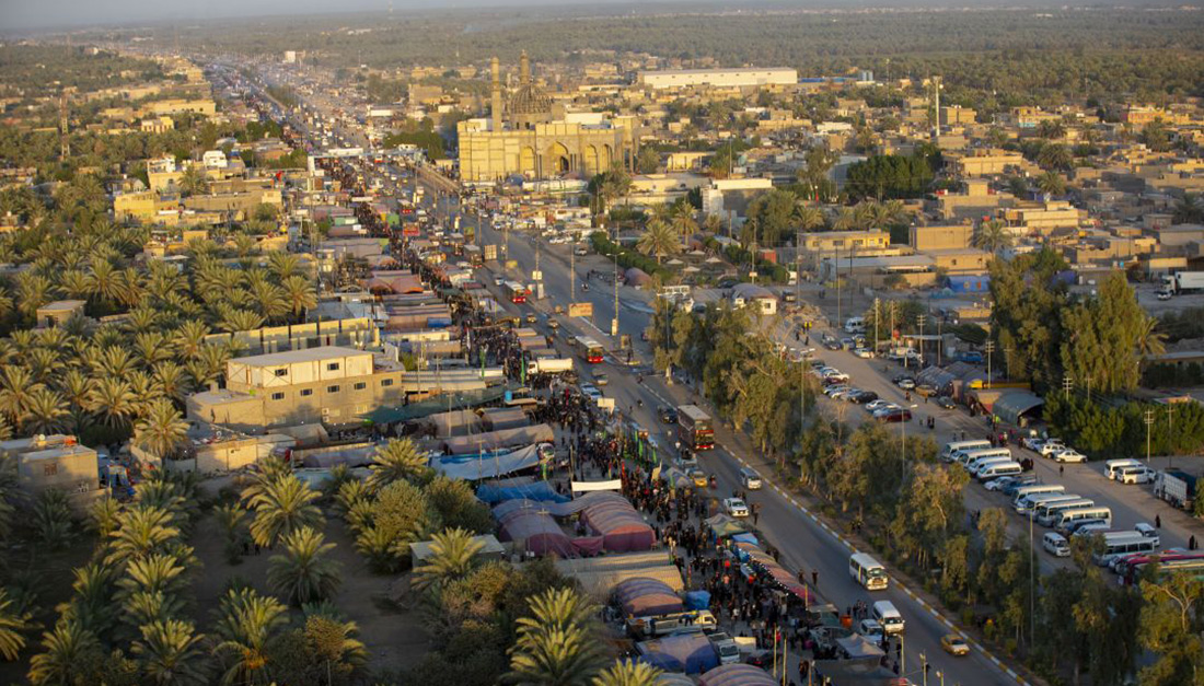 عکس| برگزاری مراسم اربعین حسینی در کربلا