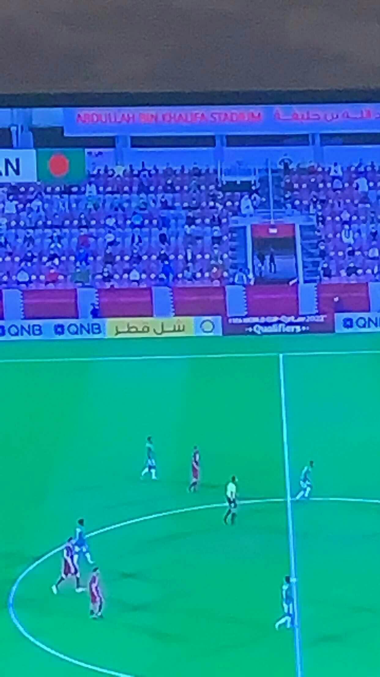 پیروزی قطر مقابل بنگلادش با حضور تماشاگران! + عکس