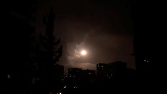 مقابله پدافند هوایی سوریه با موشکهای رژیم صهیونیستی مقابله پدافند هوایی سوریه با موشکهای رژیم صهیونیستی