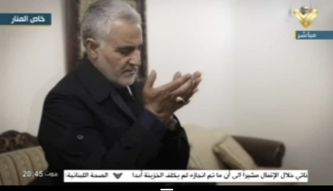 تصاویری از آخرین نماز حاج‌قاسم و سیدحسن نصرالله