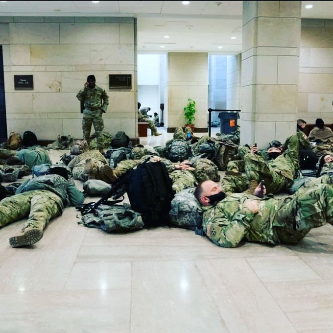 حضور گارد ملی در واشنگتن تا ماه مارس حضور گارد ملی در واشنگتن تا ماه مارس
