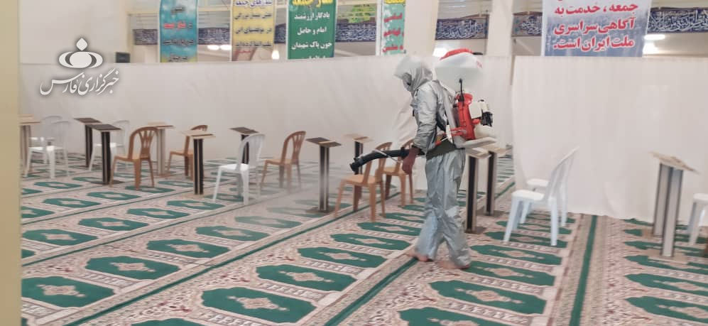 هیاتی که به مبارزه با کرونا پرداخت +عکس