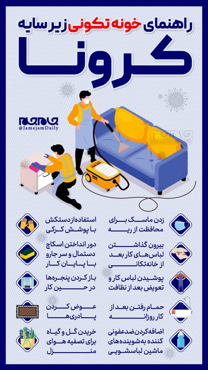 نکاتی در رابطه با خانه تکانی عید +اینفوگرافیک نکاتی در رابطه با خانه تکانی عید +اینفوگرافیک