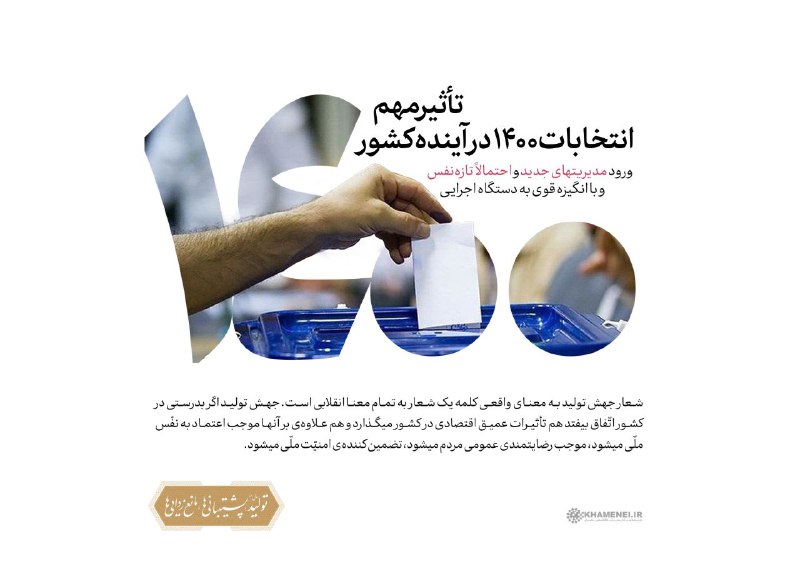 شعار سال ۱۴۰۰: تولید؛ پشتیبانی‌ها، مانع‌زدایی‌ها/ نگاهی به نامگذاری‌های ۲۲ سال گذشته