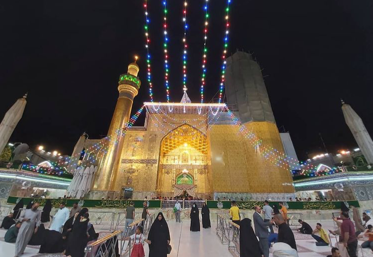 تصاویری از حرم علوی در آستانه نیمه شعبان