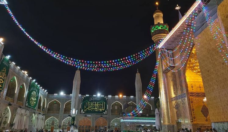 تصاویری از حرم علوی در آستانه نیمه شعبان