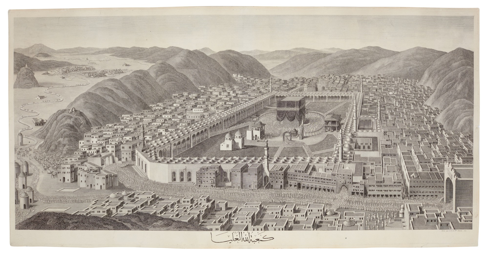 تصویر نادری از مکه در ۲۳۰ سال قبل تصویر نادری از مکه در ۲۳۰ سال قبل