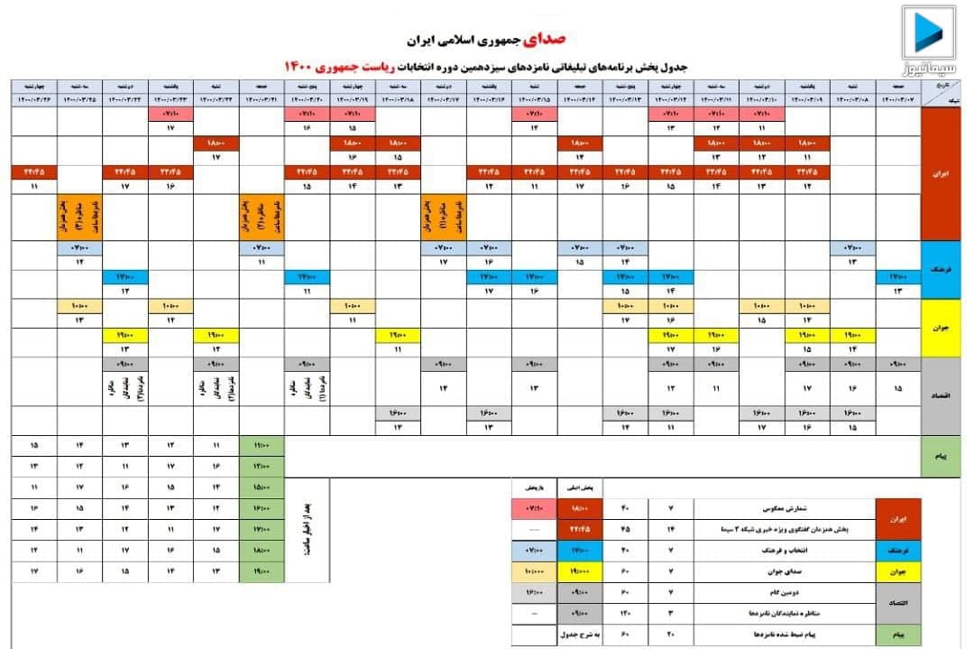 تاریخ مناظره‌های زنده انتخاباتی مشخص شد