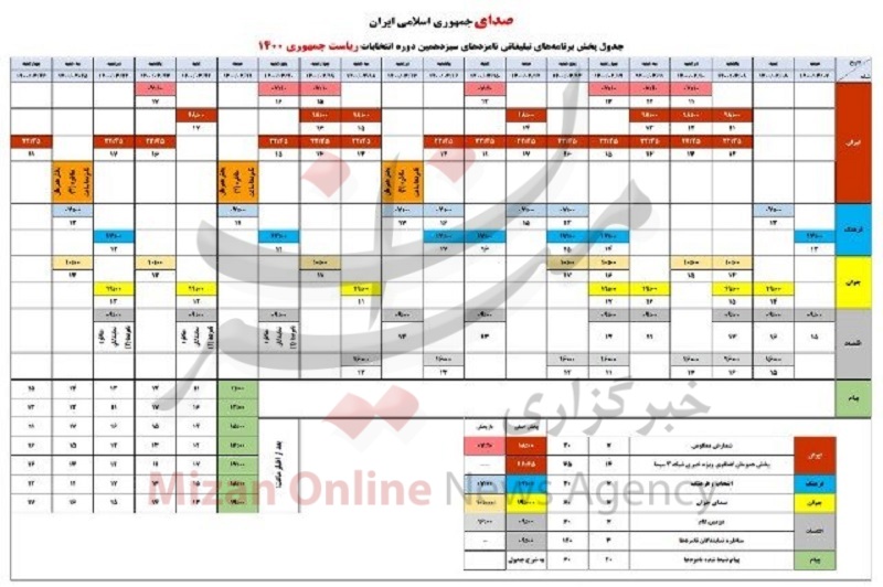 جزئیات برنامه‌های تبلیغاتی نامزدها امروز جمعه ۷ خرداد