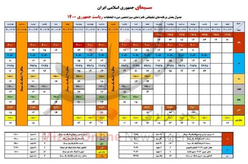 جزئیات برنامه‌های تبلیغاتی نامزدها امروز جمعه ۷ خرداد