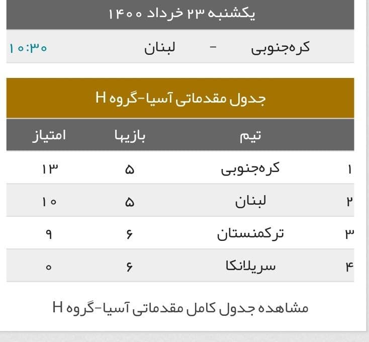 یک روز کامل با مقدماتی جام جهانی در آسیا؛