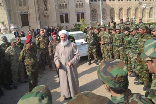 حضور مفتی اهل سنت عراق در جمع رزمندگان حشدالشعبی + تصاویر حضور مفتی اهل سنت عراق در جمع رزمندگان حشدالشعبی + تصاویر