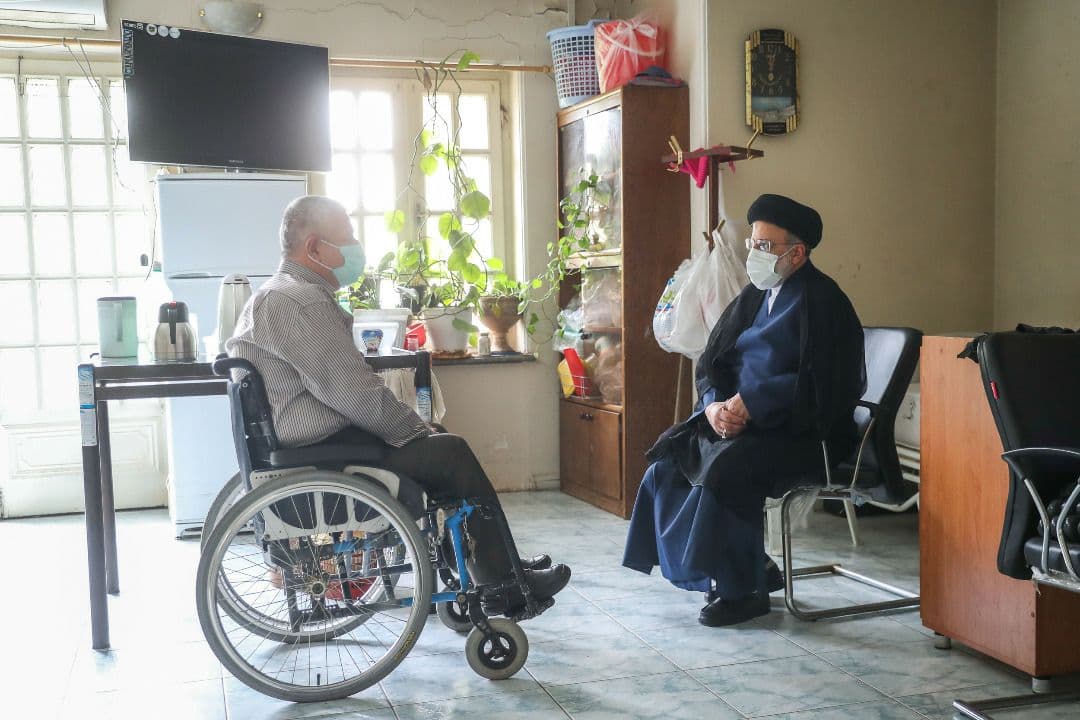 حضور سرزده رئیس جمهور منتخب در آسایشگاه جانبازان امام خمینی (ره)