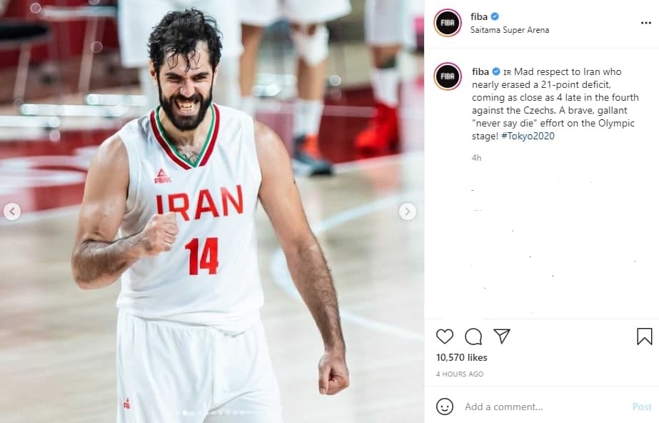 احترام دیوانهوار فیبا برای تیم ملی بسکتبال ایران احترام دیوانهوار فیبا برای تیم ملی بسکتبال ایران