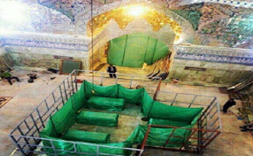 آماده سازی حرمین عسگریین علیه السلام برای نصب ضریح