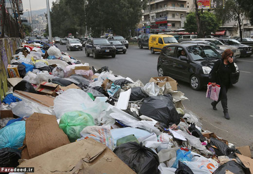 بحران زباله در لبنان + تصاویر بحران زباله در لبنان + تصاویر
