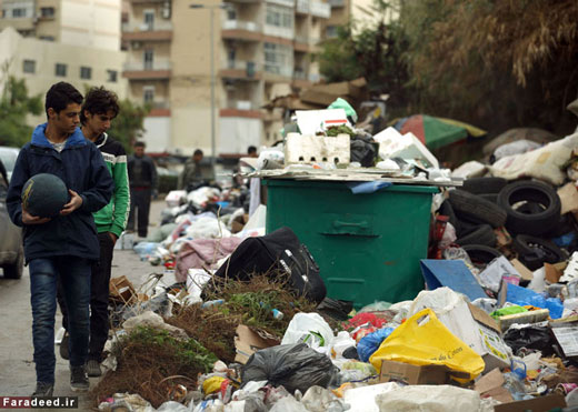 بحران زباله در لبنان + تصاویر بحران زباله در لبنان + تصاویر