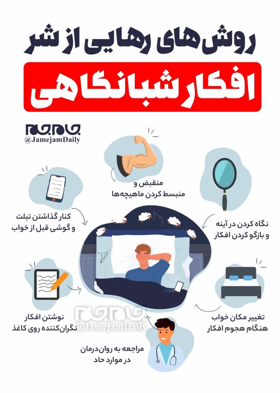 روش‌هایی برای رهایی از شر افکار شبانگاهی