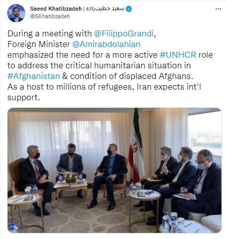انتظار ایران به عنوان میزبان پناهجویان افغانستان از حمایت سازمانهای بینالمللی انتظار ایران به عنوان میزبان پناهجویان افغانستان از حمایت سازمانهای بینالمللی