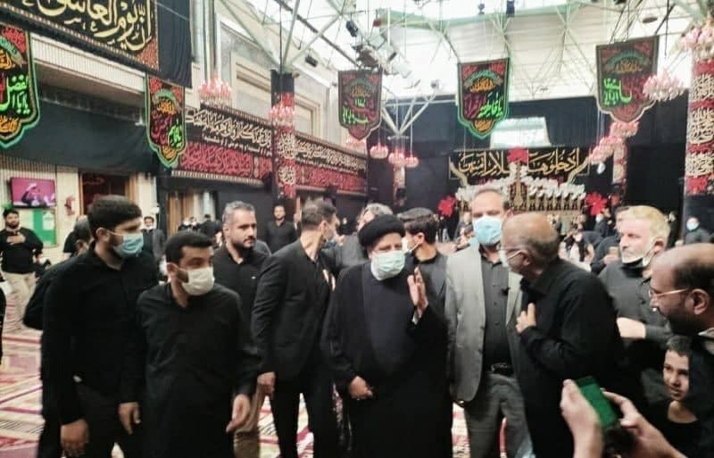 حضور رئیس جمهور در مراسم عزاداری ظهر اربعین مسجد ارک تهران حضور رئیس جمهور در مراسم عزاداری ظهر اربعین مسجد ارک تهران