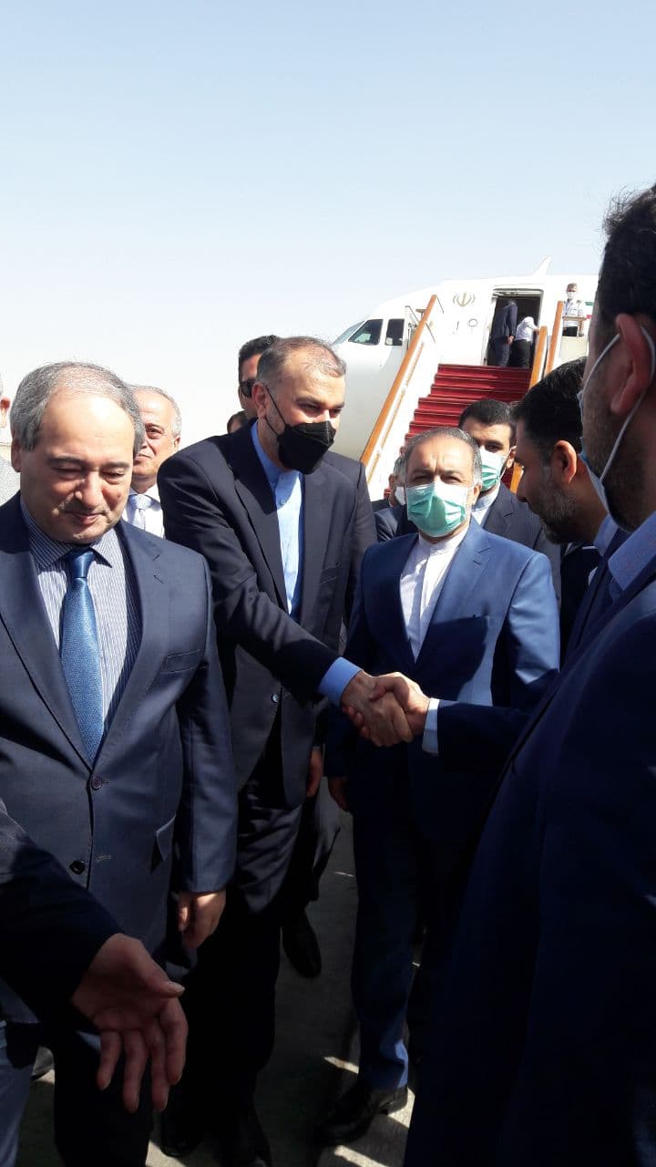 امیرعبداللهیان وارد سوریه شد امیرعبداللهیان وارد سوریه شد