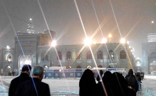 بارش برف در بهشت ایران
