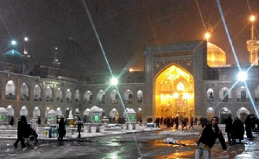 بارش برف در بهشت ایران
