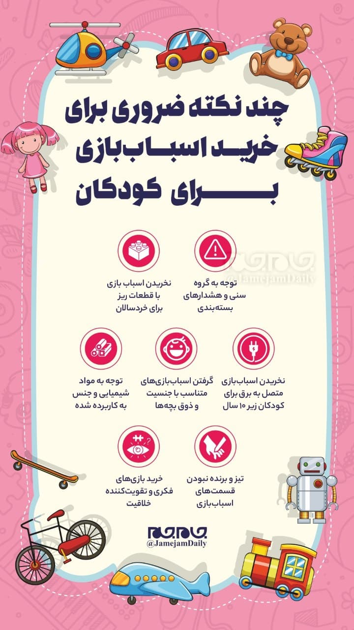 نکاتی که در هنگام خرید اسباب بازی برای کودکان باید رعایت شود نکاتی که در هنگام خرید اسباب بازی برای کودکان باید رعایت شود