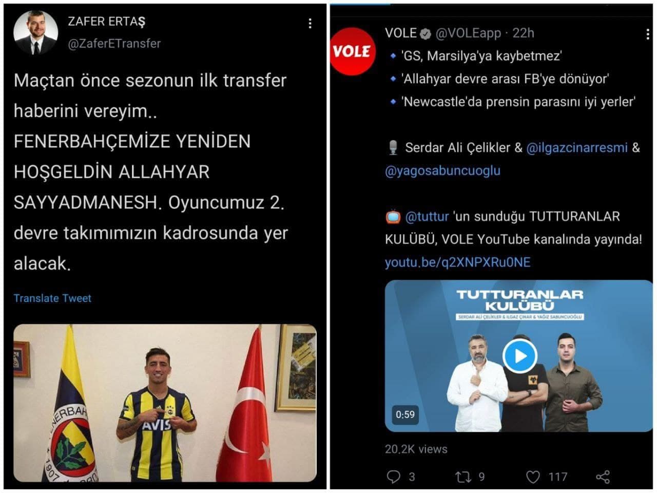 صیادمنش به فنرباغچه برمیگردد؟ صیادمنش به فنرباغچه برمیگردد؟