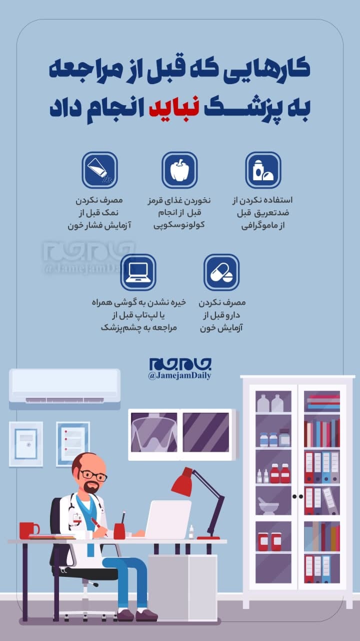 کار‌هایی که قبل از مراجعه به پزشک نباید انجام داد