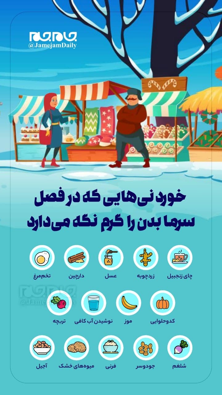 برای گرم نگه داشتن بدن چه خوراکیهایی بخوریم؟ برای گرم نگه داشتن بدن چه خوراکیهایی بخوریم؟