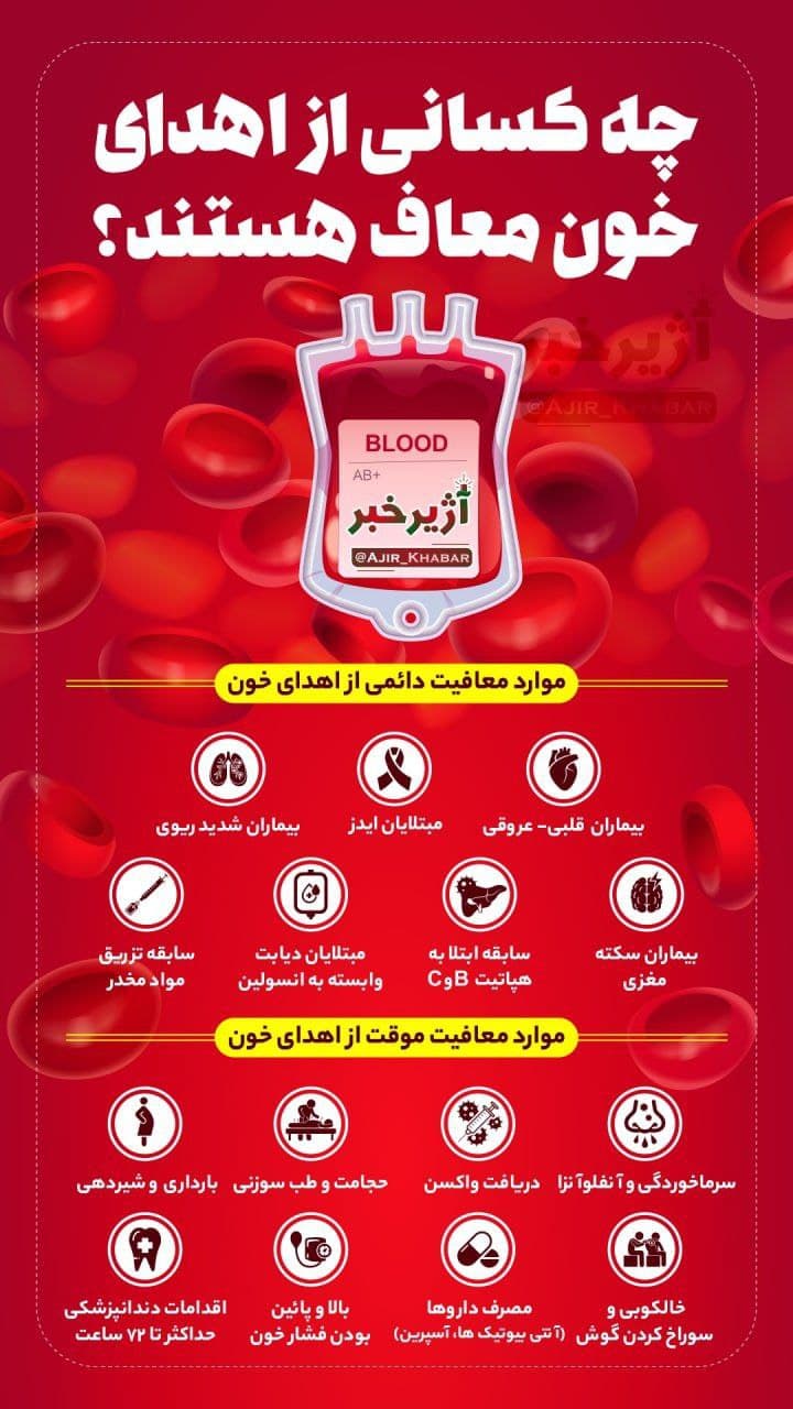 چه کسانی نمیتوانند خون اهدا کنند؟ چه کسانی نمیتوانند خون اهدا کنند؟
