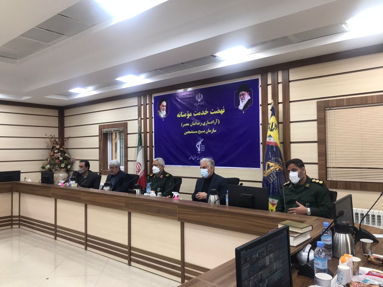 مراسم نهضت خدمت مؤمنانه معاون اجرایی بسیج: اجرای طرح شهید سلیمانی در مهار بیماری کرونا نقش تعیینکنندهای داشت