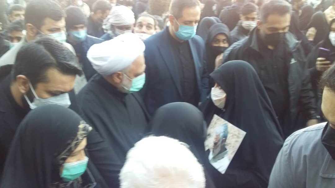 رییس دستگاه قضا در مراسم تشییع شهدای گمنام حضور یافت