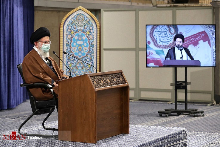 رهبر انقلاب در دیدار با مردم قم امروز فکر جوانهای حزباللهی مؤمن در کشور گسترده است