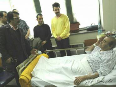 علیرضا افتخاری از «ایرج» عیادت کرد