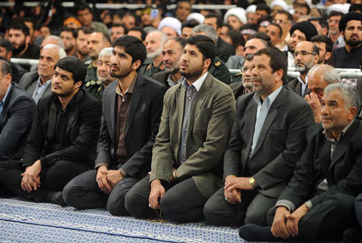 حضور فرزندان شهید احمد کاظمی در دیدار با رهبر انقلاب + عکس