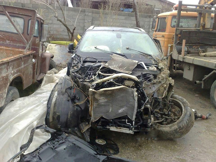 تصادف شدید BMW X6 در ایران +تصاویر