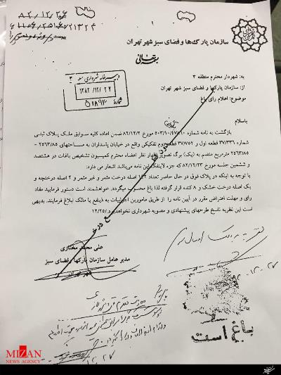 درختان باغ از بین رفته اند/ جزئیات 144 درخت باغ+اسناد قطع درختان