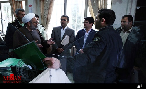بازدید سرزده دادستان عمومی و انقلاب مرکز استان قزوین از کلانتری 11 مدرس + عکس