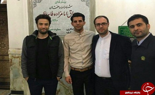بنیامین و طالب لو در حرم عبدالعظیم حسنی (ع) + عکس