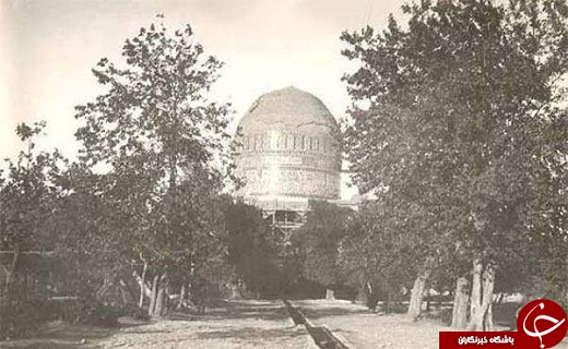 نمایی قدیمی از آرامستان خواجه ربیع + عکس