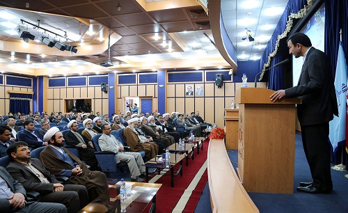 مراسم افتتاح نمازخانه دادگستری قزوین با حضور معاون فرهنگی قوه قضائیه + عکس
