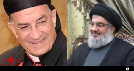 رهبر مسیحیان مارونی لبنان با سید حسن نصرالله دیدار کرد