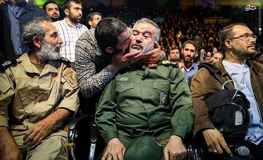 بوسه ای که سردار را غافلگیر کرد + عکس