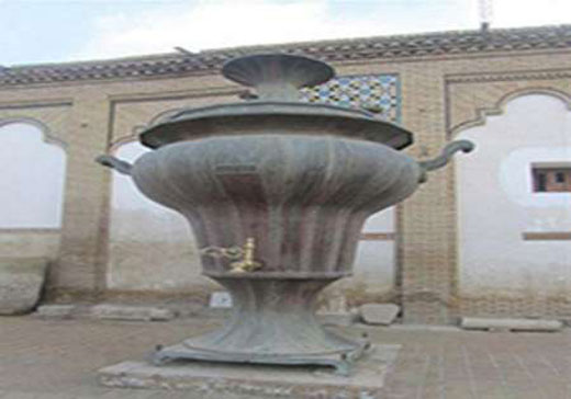 ساخت سماور سنگی 10 تنی در چناران + عکس