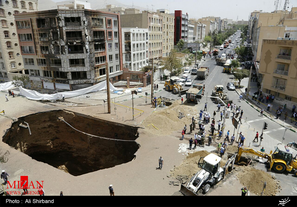 تصاویر محل انفجار مهیب گاز در منطقه شهران تصاویر محل انفجار مهیب گاز در منطقه شهران