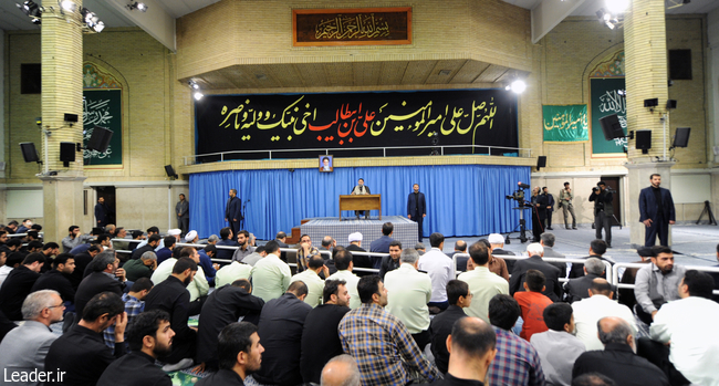 مراسم سوگواری مولای متقیان امام علی(ع) در حضور رهبر معظم انقلاب
